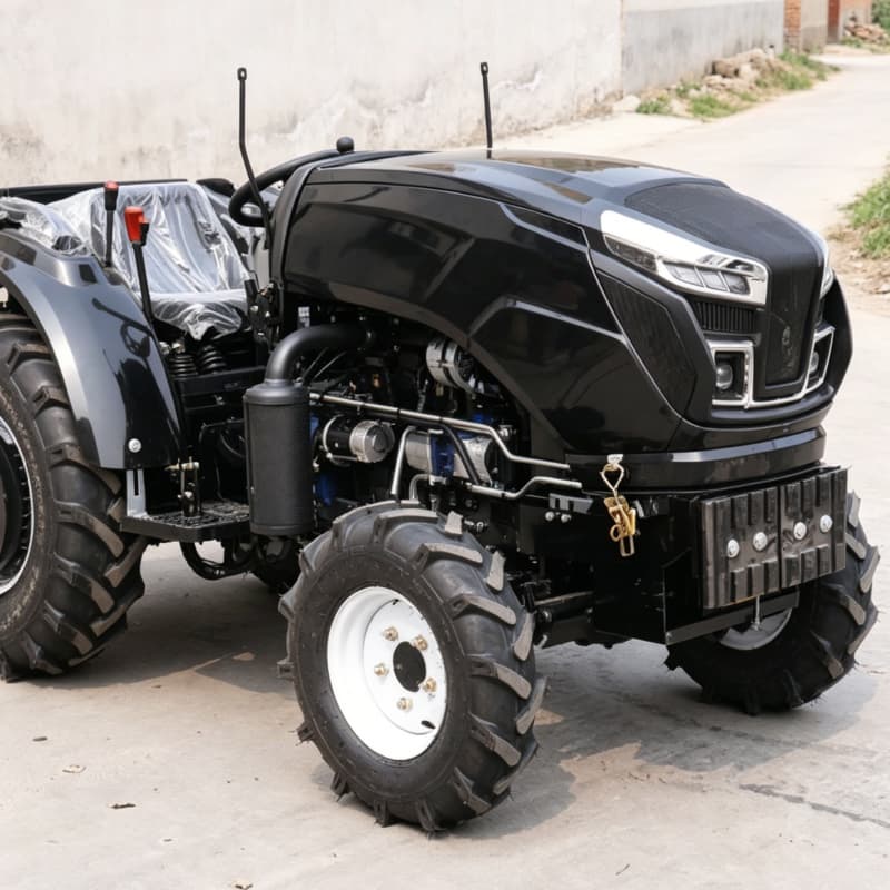 Farming Agriculture & Cooking - カスタマイズされた高出力四輪プラウ機、60馬力ホイールトラクター、農業用強化ロータリーティラー
