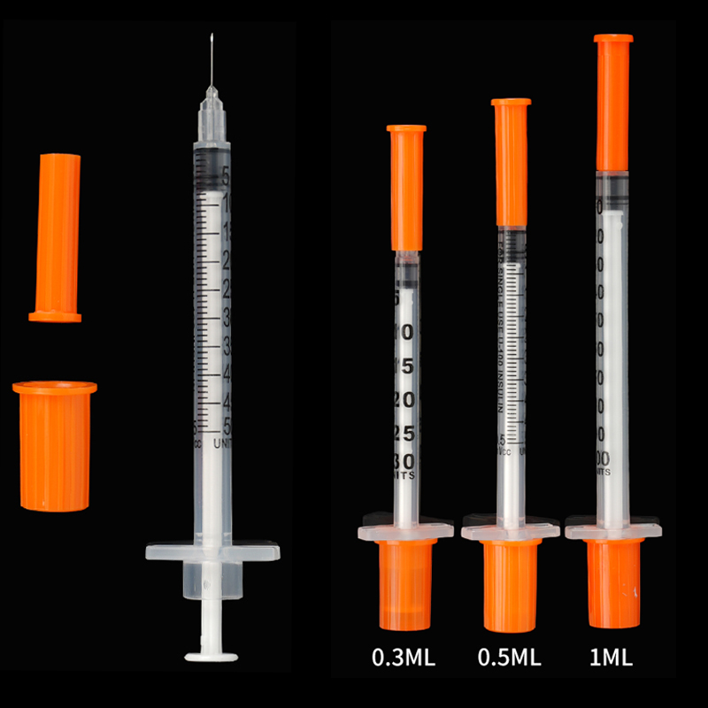 Veterinary Syringe Gun - 50/100個入り獣医用注射器 使い捨て家禽用調整可能連続注射器 29g針 家畜牛ペット用注射器