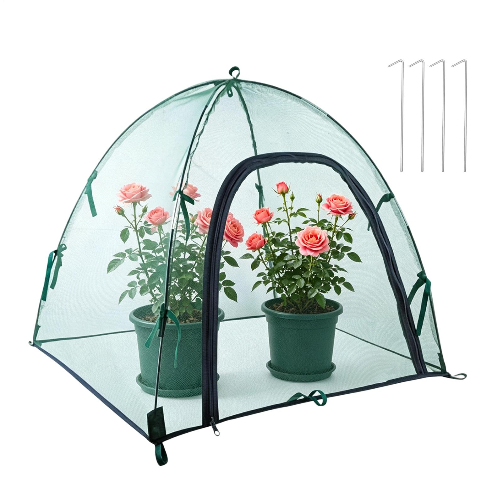 Greenhouse Plastic Film - 植物温室メッシュカバー折りたたみ式ポップアップ温室植物テント屋内屋外用柔軟な多機能植物テント