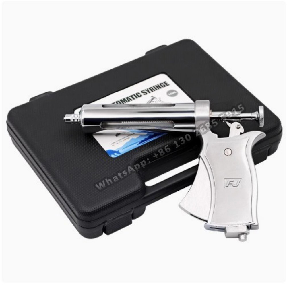 Veterinary Syringe Gun - 動物用連続注射器,ステンレス鋼,牛,豚,羊用の自動予防注射器,10 ml, 20 ml, 30 ml,