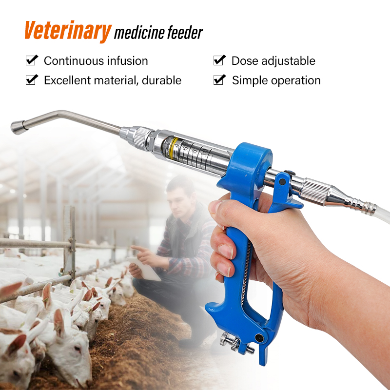 Veterinary Syringe Gun - 獣医用連続投薬シリンジガン、牛、豚、山羊用、家畜用投薬ガン、5/10/20/30ml、畜産用