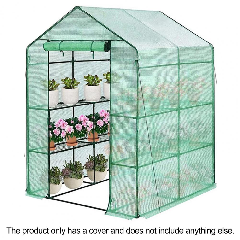 Greenhouse Plastic Film - 環境にやさしい温室カバー、断熱材付きのプレミアム防水カバー、143x143x195cm用の防雨カバー