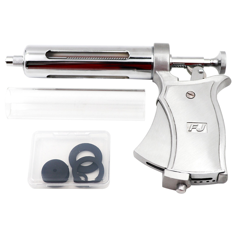 Veterinary Syringe Gun - 獣医シリンジcontinuos注射器10/20/30/50ミリリットルステンレス鋼vaccination銃自動牛豚羊