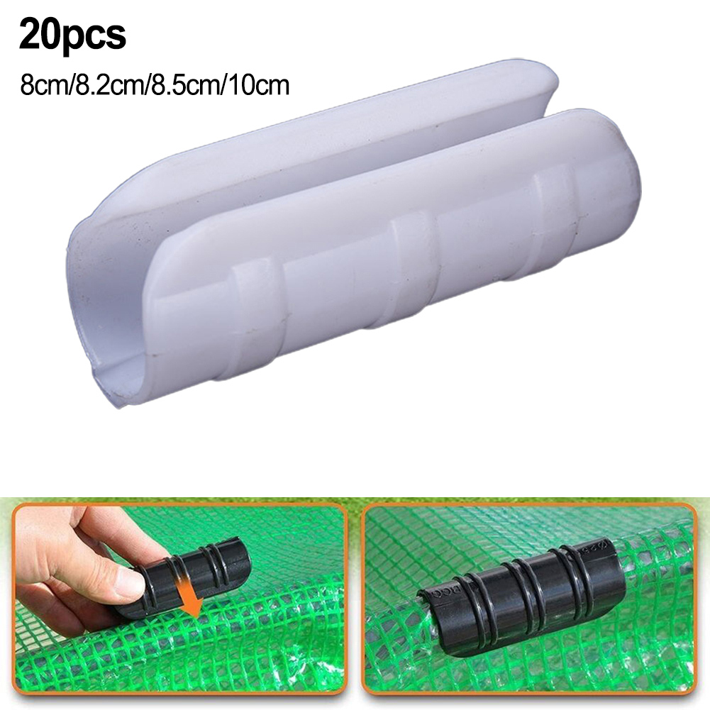 Greenhouse Plastic Film - 20 個温室フレームフィルムバックルクリップ温室スナップクランプフィルムバックルクランプコネクタパイプクランプ園芸用品ツール