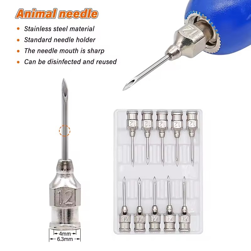動物用金属注射針、医療用ステンレス鋼注射器、牛羊用ワクチン注 - Veterinary Syringe Gun のレビューと価格