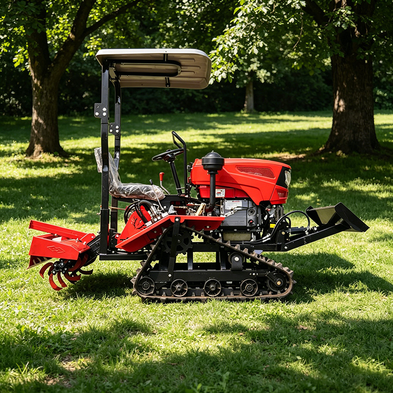 カスタマイズ可能な実用クローラーロータリー耕運機、小型マイク - Agriculture Farming Practices のレビューと価格