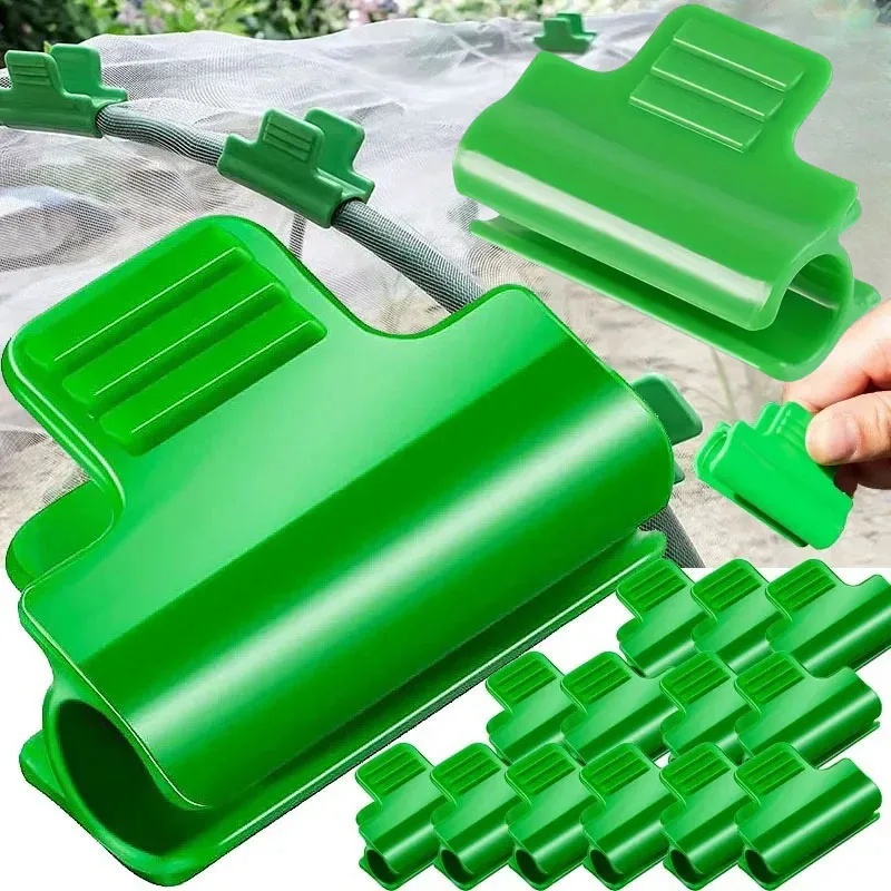 20個入りグリーンラミネートクリップ、小型温室アーチの建設中 - Greenhouse Plastic Film のレビューと価格