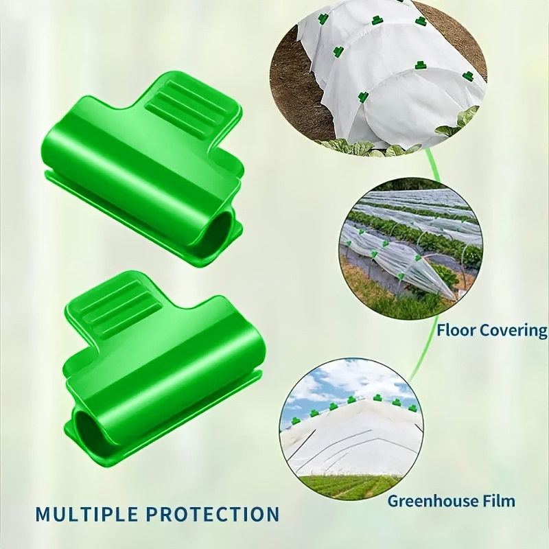 20個入りグリーンラミネートクリップ、小型温室アーチの建設中 - Greenhouse Plastic Film のレビューと価格