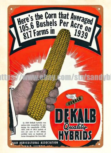 1939年 デカールブ種子トウモロコシ農場 農業機器 金属製 - Agriculture Farm House のレビューと価格