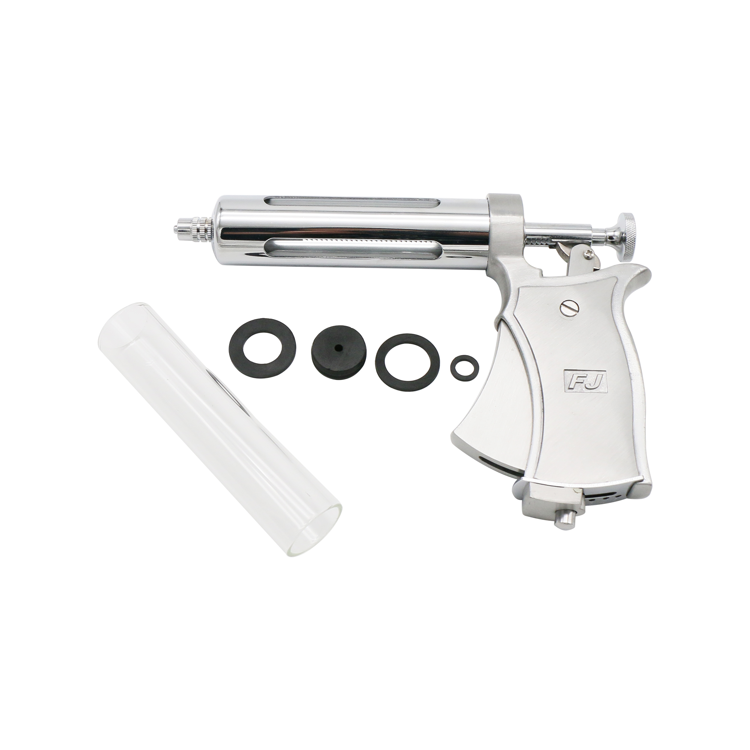 調節可能なシリンジガン 50 ミリリットル自動連続ステンレス - Veterinary Syringe Gun のレビューと価格