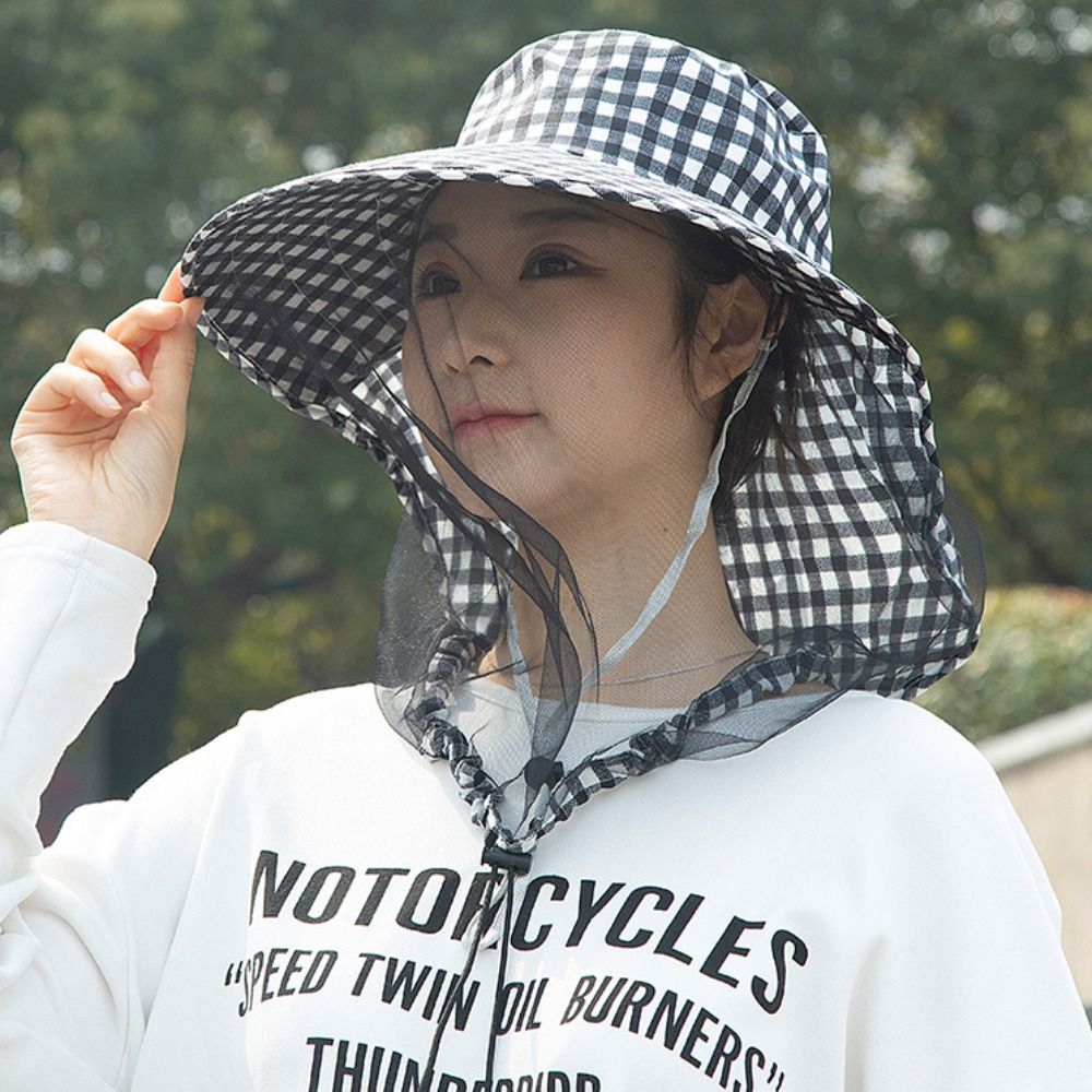 プリント入り蜂蚊防止帽子 UV保護 日焼け防止 メッシュ 茶 - Agriculture Farming Hats のレビューと価格