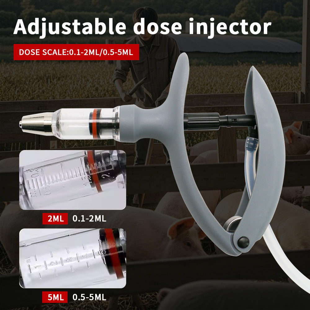 1個 2ml / 5ml 動物用連続注射器 獣医用注射カテー - Veterinary Syringe Gun のレビューと価格