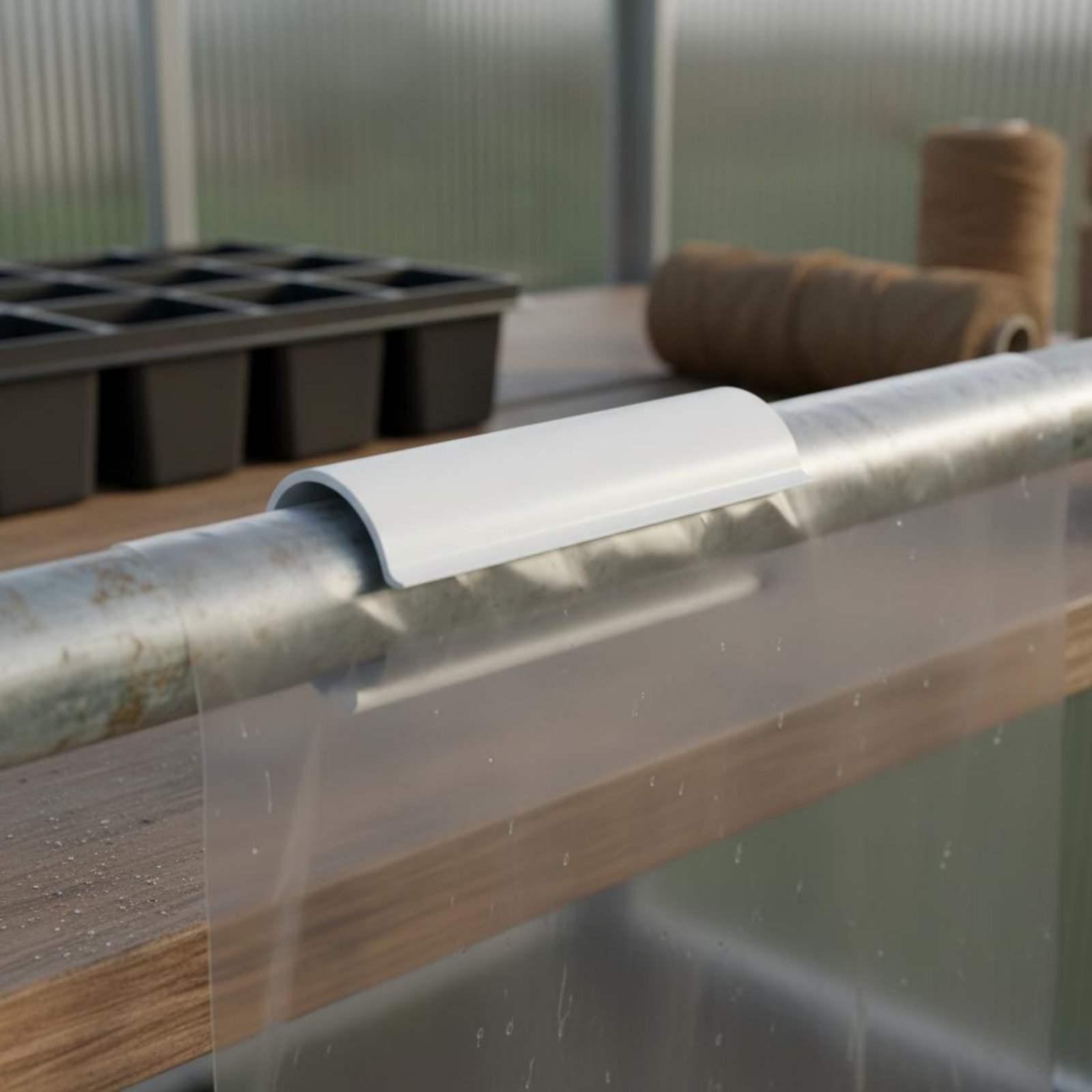 32個入り 1インチ 温室クリップ 取り外し簡単 温室フィル - Greenhouse Plastic Film のレビューと価格