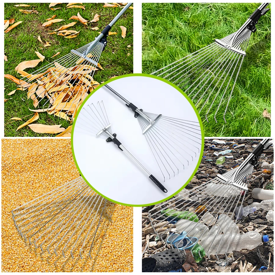 金属製ガーデンレーキ、土壌均し、葉っぱ掃除、砂の整理に最適な - Agriculture Farming Practices のレビューと価格