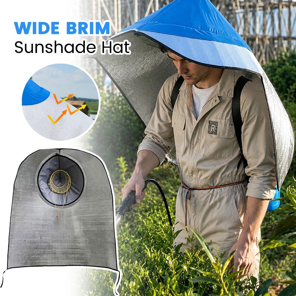 屋外用フード付きサンハット、つば広、紫外線防止、傘付きキャッ - Agriculture Farming Hats のレビューと価格