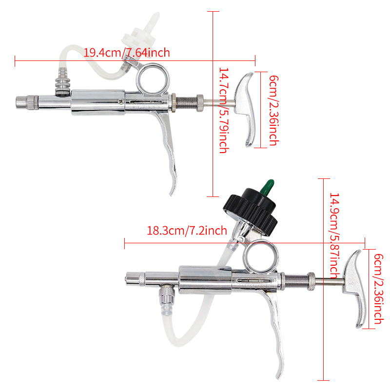 0.5-5 ミリリットル連続注射器ツール金属自動注射器家畜動 - Veterinary Syringe Gun のレビューと価格
