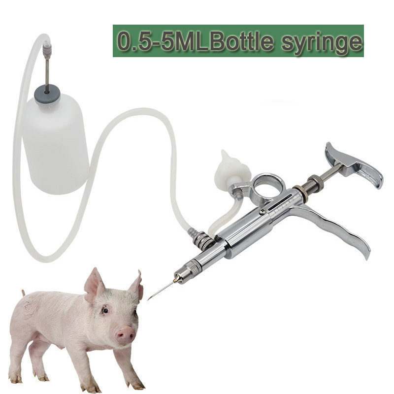 0.5-5 ミリリットル連続注射器ツール金属自動注射器家畜動 - Veterinary Syringe Gun のレビューと価格