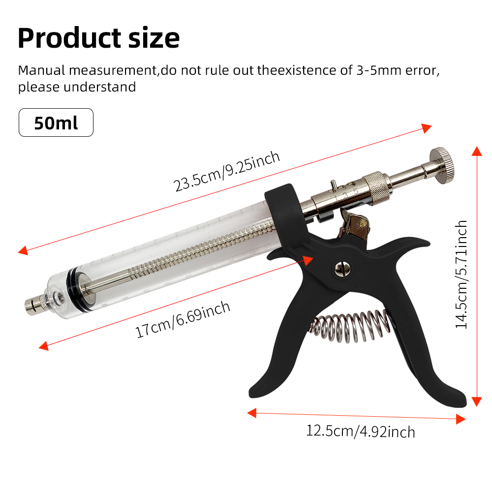 プラスチックハンドル付きの連続インジェクションシリンジ,自動 - Veterinary Syringe Gun のレビューと価格