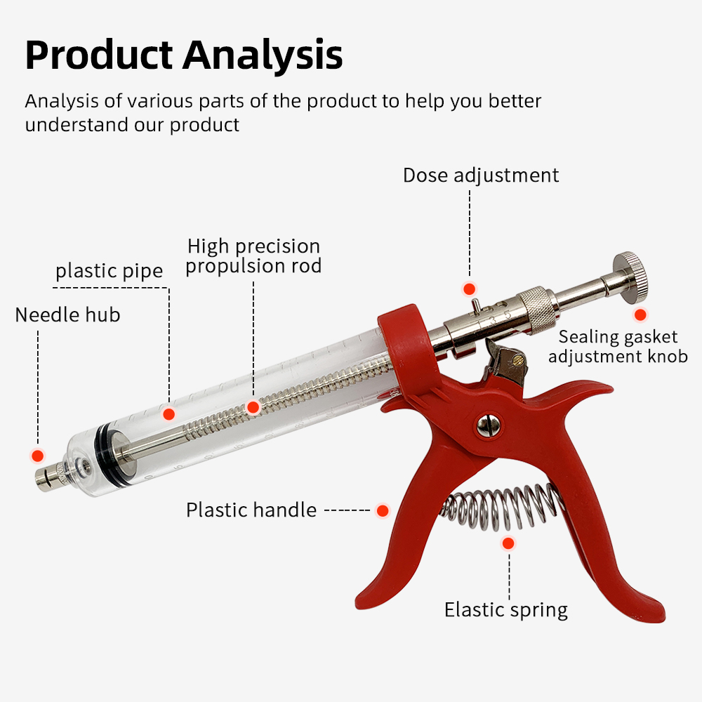 プラスチックハンドル付きの連続インジェクションシリンジ,自動 - Veterinary Syringe Gun のレビューと価格