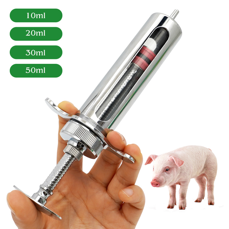 ステンレス鋼の動物の首輪、豚の動物の羊のための金属製のシリン - Veterinary Syringe Gun のレビューと価格