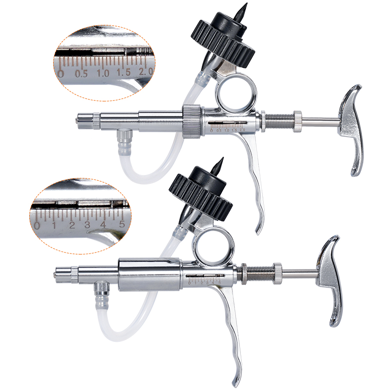 2 ミリリットル/5 ミリリットル自動家禽インジェクターアク - Veterinary Syringe Gun のレビューと価格