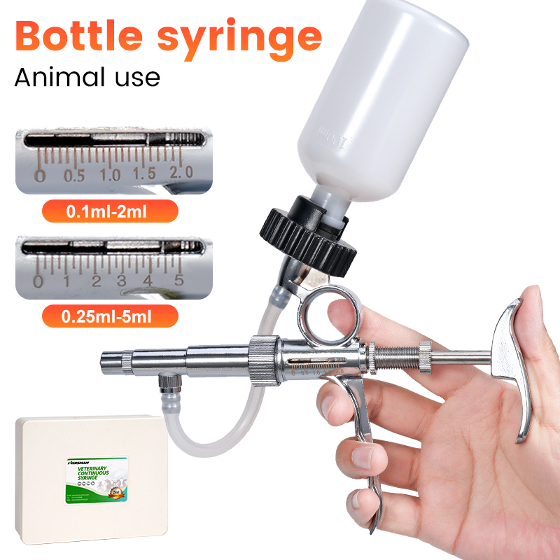 2 ミリリットル/5 ミリリットル自動家禽インジェクターアク - Veterinary Syringe Gun のレビューと価格